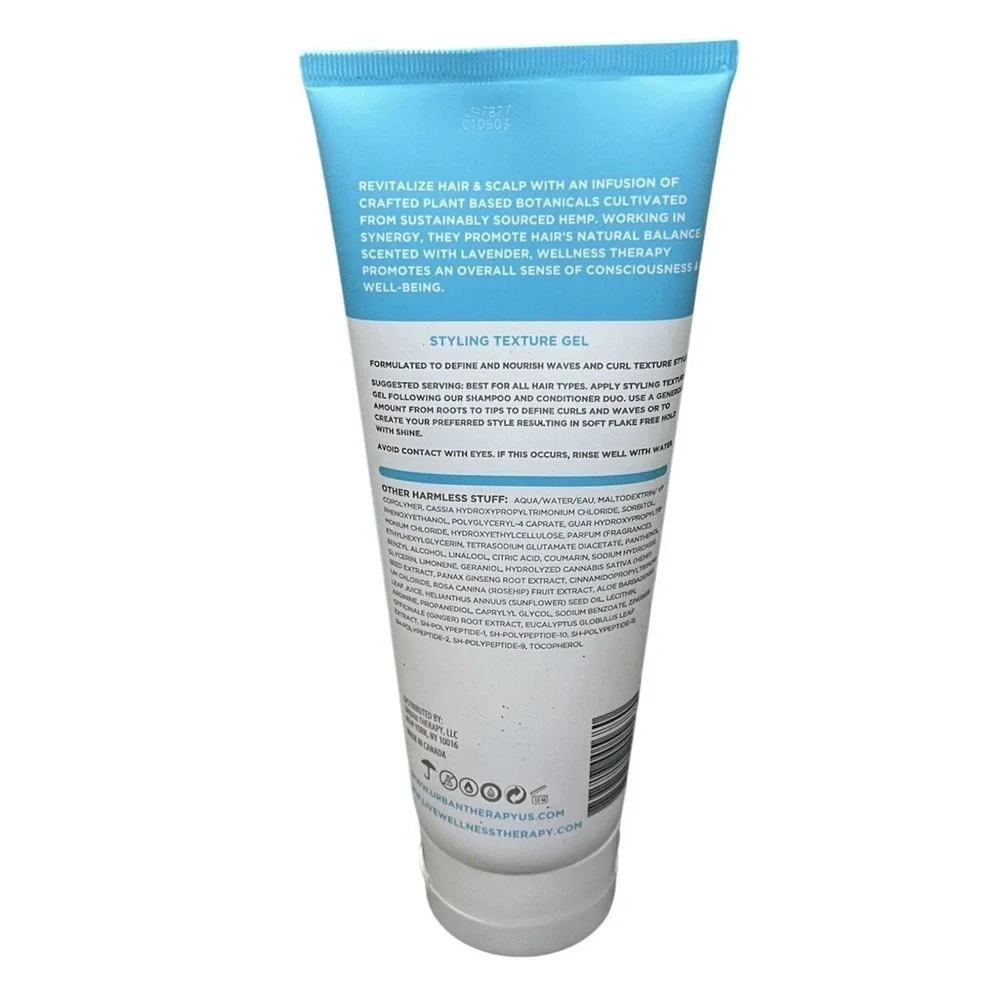 Twisted Sista Urban Hydration Wellness Therapy Styling‎ Texture Curly Gel 7.5oz